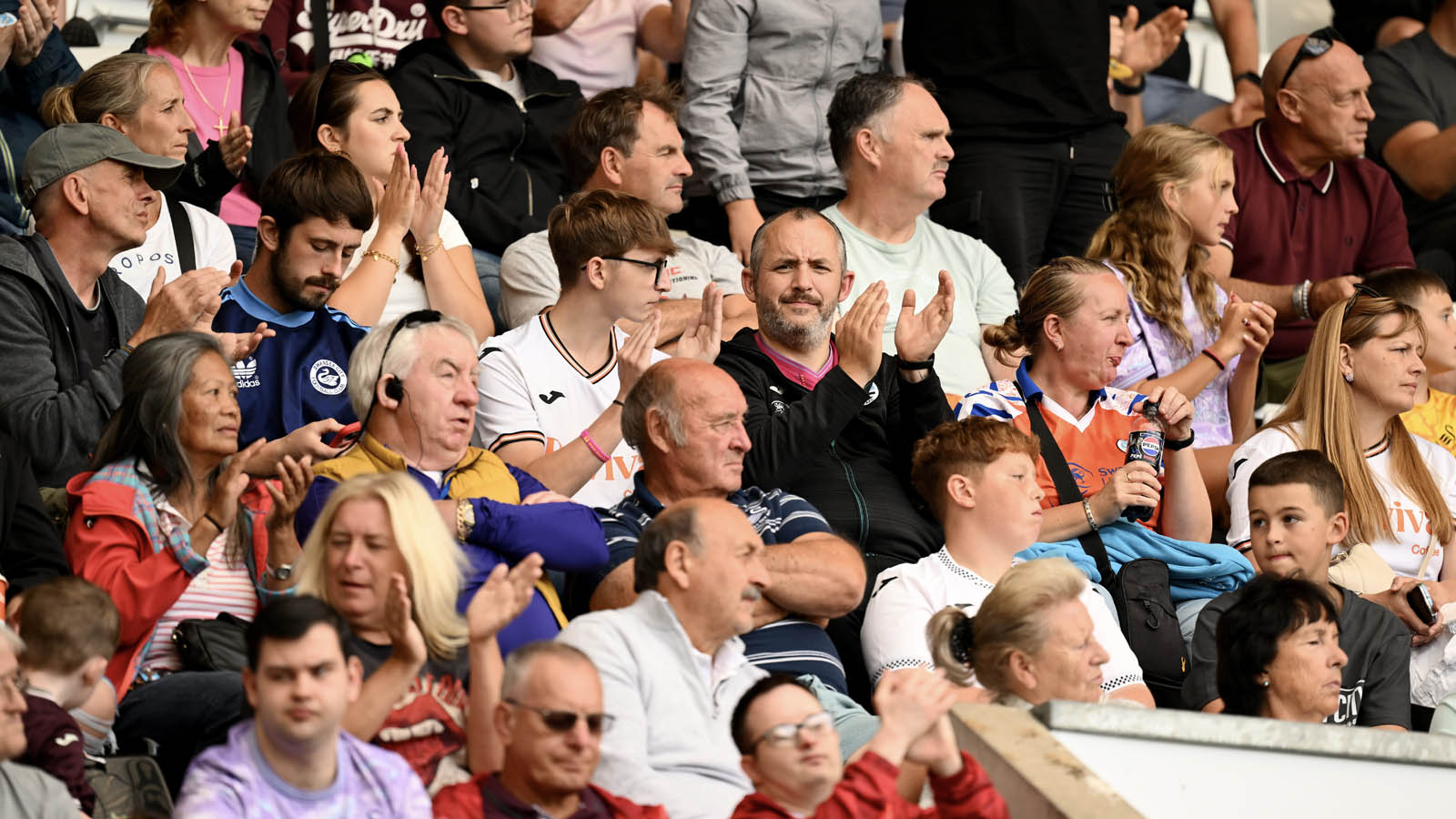 Swansea City Fans celebrating