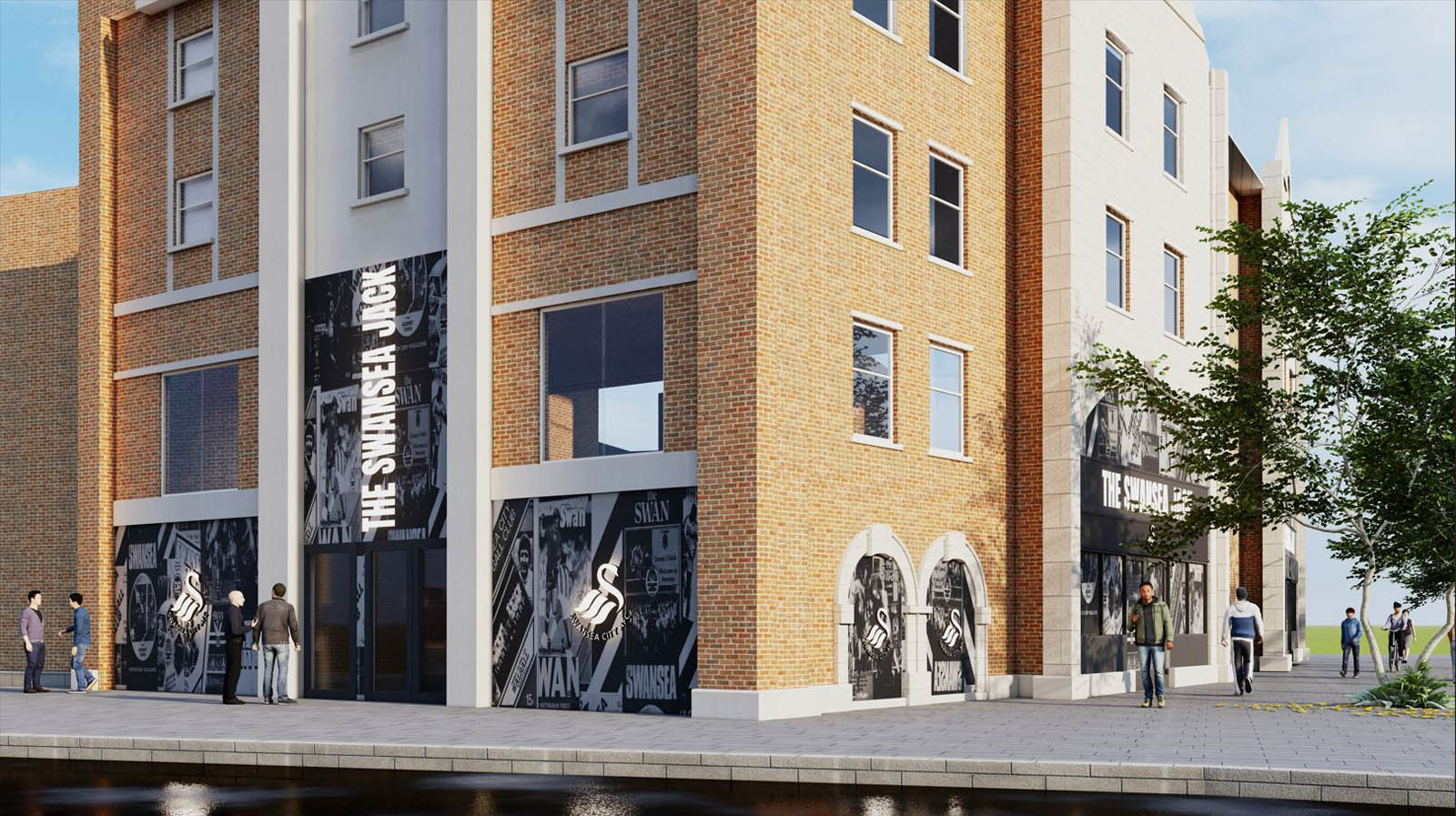 Outside of Swansea Jack - Render